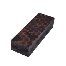 1 Raffir  Wasp Black Copper 1.625" x 4.75" x 1" Knife Handle Block Scale