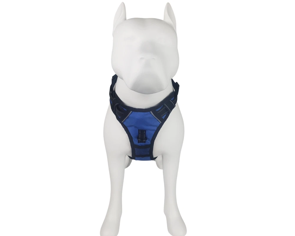 Dog Harness No Pull XL Black Adjustable Reflective Control Pet No Choke