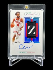 2020-21 Panini Flawless Coby White Vertical Patch Auto ONE OF ONE #VPA-COB