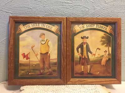 pair of poster golf 1995 art resources int. ltd. bon art  litho in USA