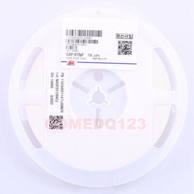 10000PCS/Reel 0402 470pF 50V NPO/C0G ±5% 0402CG471J500NT FH Ceramic Capacitor #E