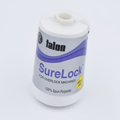 Coats Talon Surelock Overlock Thread 6000 Yards Yds White - Col 400