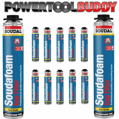 Soudal Gun Grade Expanding Foam Gap DuraValve 750ml Box Of 12