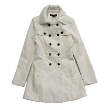 Jane Norman White Double Button Front Dress Jacket Bnwt Uk Women's S 8 Bnwt L32