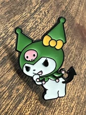 Kuromi Enamel Pin NEW Rare Green Outfit