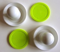 2 Commercial Hockey Fluorescent White Goalies With 2 Large Fluorescent Green ... on sale 2 Commercial Hockey Fluorescent White Goalies With 2 Large Fluorescent Green ... on sale