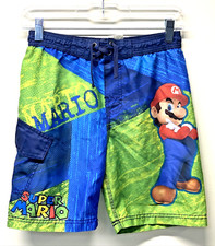 Nintendo Super Mario Galaxy Boys/Child Swim Trunks Size: 6/7 Small 2011 Nice 