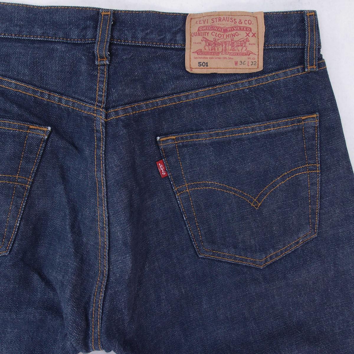 Mens Levi's 501 Straight Blue Jeans W34 L32 | eBay