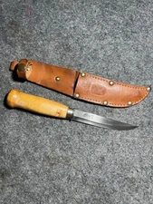 Frosts Mora Single Blade Knife with Original Leather Sheath