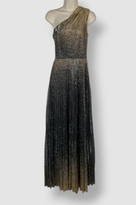 princess polly baby blue dress Tina Holly Couture Designer TQ036 Black Nude Glitter One Shoulder Form