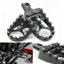 Pair Motorcycle MX Style Wide Fat Foot Pegs For Harley Dyna Fatboy Sportster 883