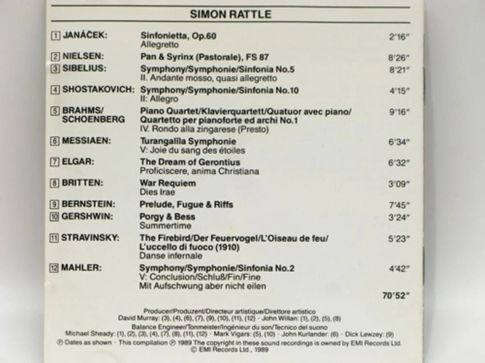 SIMON RATTLE - THE COMPACT DISC COLLECTION (CD) - Image 2 of 2