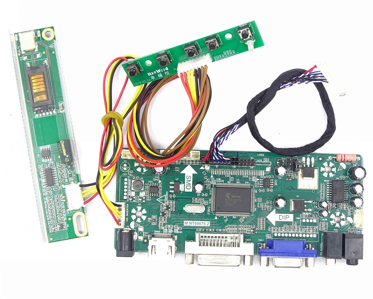 Kit Scheda Controller LCD FAI DA TE Per Pannello LQ164M1LA4A - Ingressi HDMI/DVI/VGA - FHD