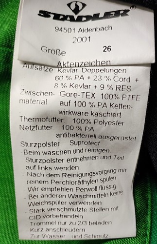 Stadler Polizei Motorradkombi Jacke Hose Gore-Tex Gr. 26 52 kurz XL - Bild 2 von 7