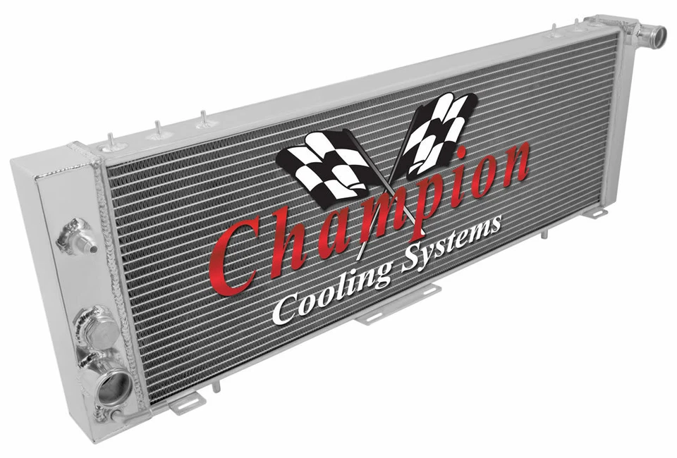 1984-1991 Jeep J-Series All Aluminum 2 Row Core KR Champion Radiator Foto 3 de 4