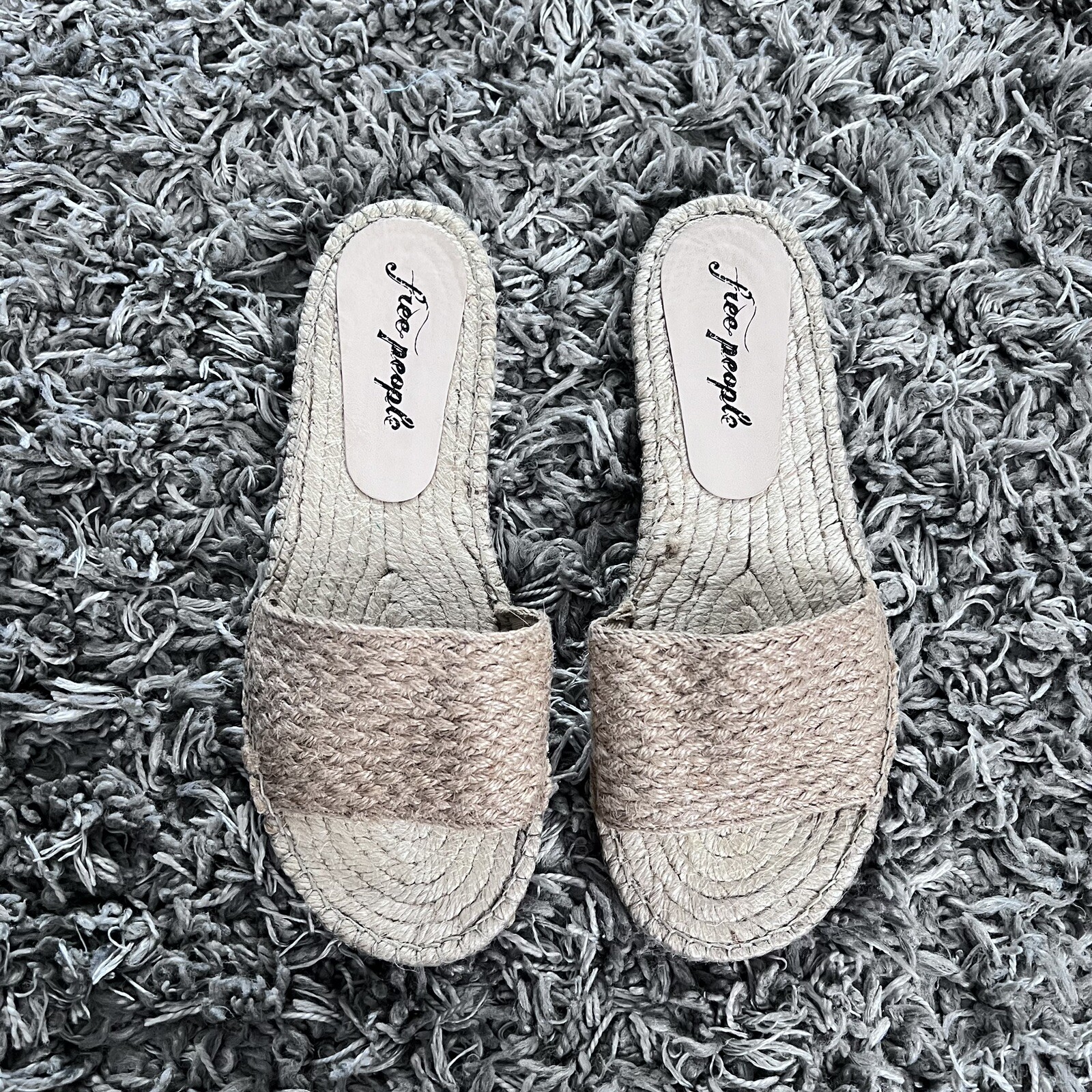 Sandalias Free People Beach Front Alpargata Cuerda Slide Talla 8
