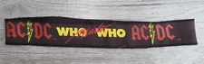 Vintage 1986 AC/DC WHO made WHO TOUR Concert Headband Armband