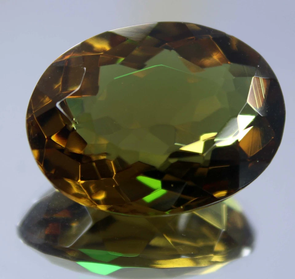Gemma sfusa alessandrite certificata 40 CT pietra preziosa ovale che cambia c... - Immagine 3 di 4