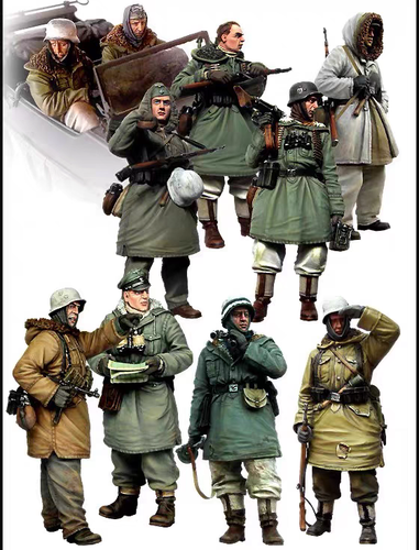 TOY 1/48 German Wehrmacht Attack Force in WWII Winter War Military Mode - Picture 9 of 14