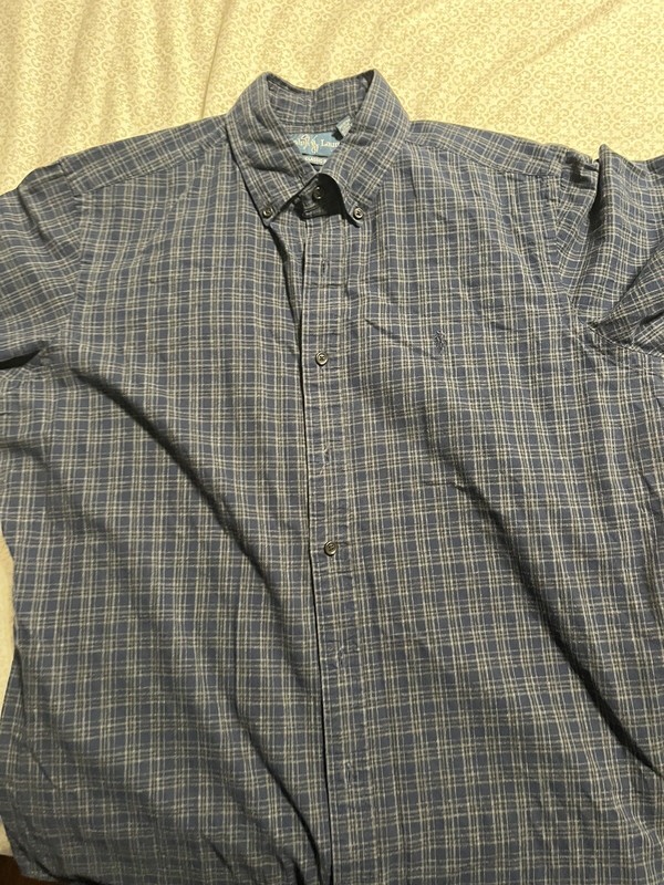 Polo Ralph Lauren Men’s Oxford Shirt Long Sleeve Button Down ~Classic Fit ~Large