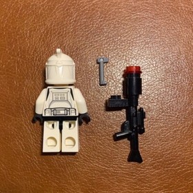LEGO Star Wars Clone Trooper Minifigure White Phase 1 Episode 2 75000 (sw0442)