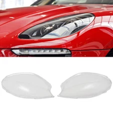 For Porsche Macan 2015-2018 Left & Right Headlight Shell Lamp Shade Lens Cover