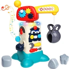 Montessori Toys for 1Year Old Boy Girl Christmas Birthday Gifts with Music Light