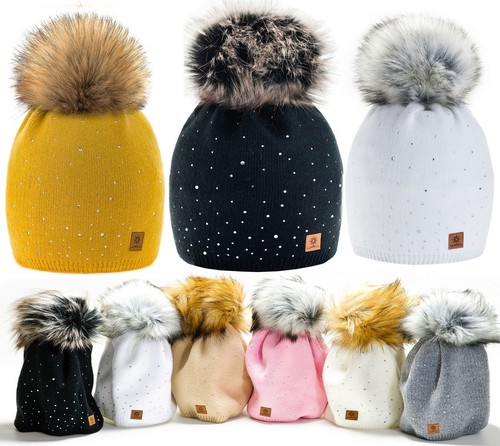 Women Ladies Winter Beanie Hat Warm 