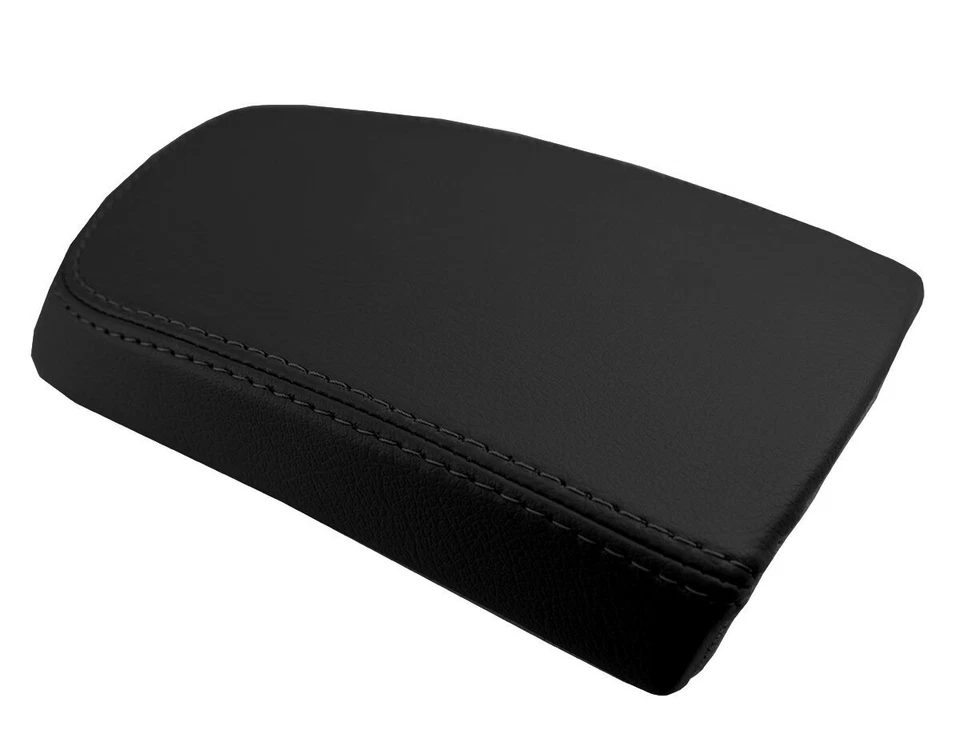 Se adapta a Toyota Yaris 2008-2011 PVC consola tapa tirar sobre reposabrazos cubierta negra Foto 2 de 4