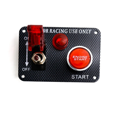 12V 30A Single Car Ignition Toggle Switch ON/OFF Engine Start Push Button Panel