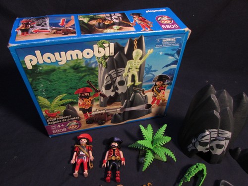 Playmobil 5808 Retirado Descatalogado Pirata Calavera Escondite 2007 Completo En Caja - Imagen 2 de 4