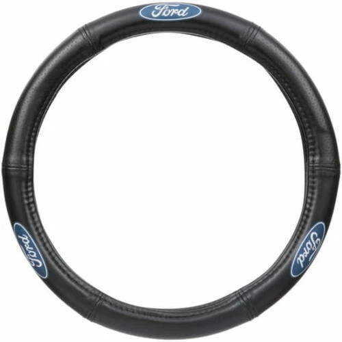 Ford Elite Series Logo Speed Grip Steering Wheel Cover Synthetic Leather Like - Image 3 of 4