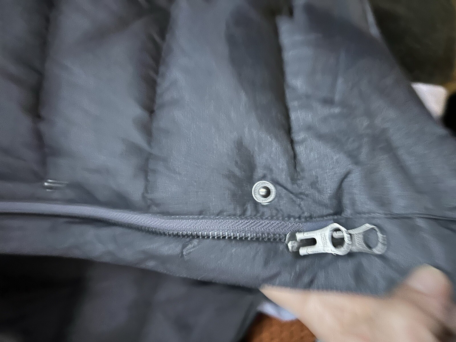 Gray Down Filled Puffer Jacket Coat With High Fun… - image 23