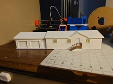 1:64-12 Hill View Court-Movable Garage Doors-Matt's Model Building