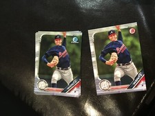 2019 Bowman BP-57 Joey Wentz 5 count, 4 chrome, 1 base lot Braves