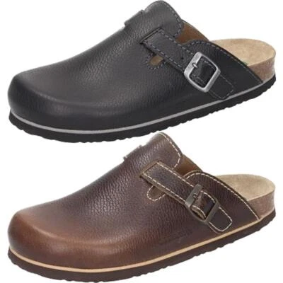 DR.BRINKMANN 600419 Leder Pantolette Clog Sandale Lederfussbett weich Gr.40-48 - Bild 1 von 4
