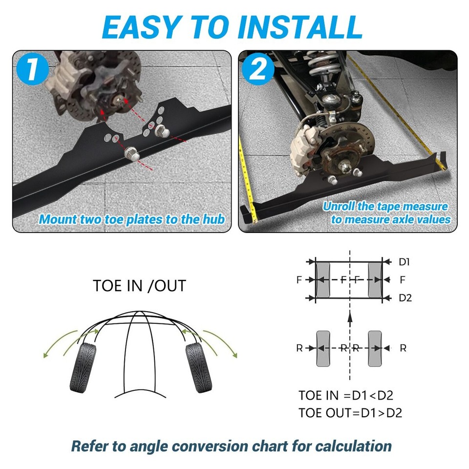 Aluminum UTV Alignment Tools Kit Black For Yamaha YXZ1000R For Polaris ...