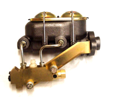 GM Master Cylinder 1-1/8'' Bore 4 Disc Disc Proportioning Valve Kit w/ Side Mount