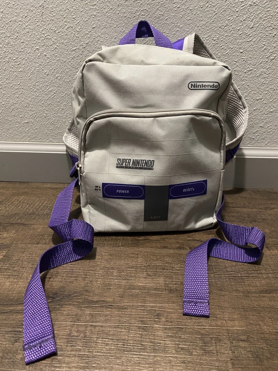 Super Nintendo - SNES Console - Mini Backpack - CultureFly - 2017 - Gray  Purple | eBay