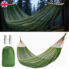 Outdoor Hammock Camping Meshy Rope Sleeping Net Bed Hiking Simple Nylon Hammock