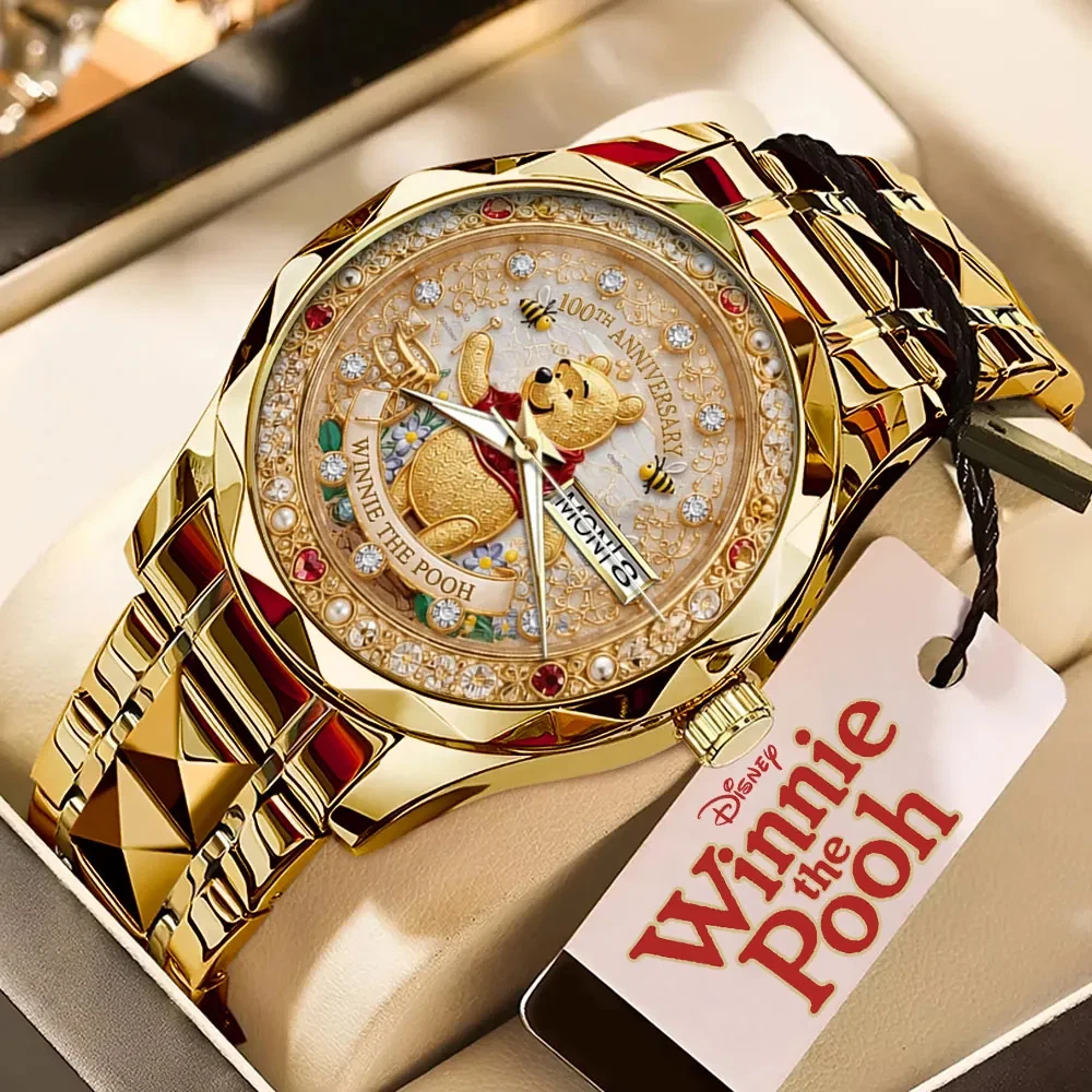 Pooh 100th Anniversary Alloy Luxury Quartz Watch