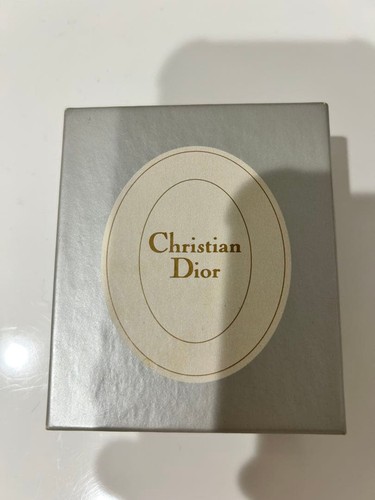 Christian Dior Logo Pendant Necklace Gold Plated Adjustable Chain Used