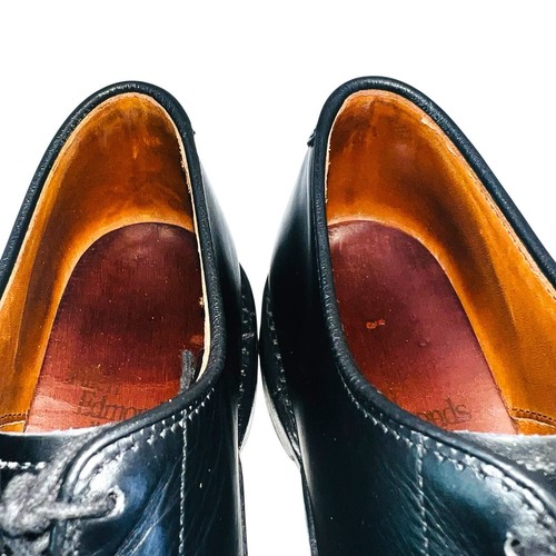Oxford Allen Edmonds 8.5 B Fifth Avenue con punta a cappuccio nero 5705 - Foto 8 di 16