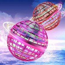 Flying Orb 2025 Upgrade, 2 Pack Hand-Controlled Flying Orb , 360  Rotating Co...