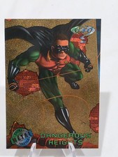 1995 Fleer Metal Batman Forever Trading Card #80 Dangerous Heights Robin