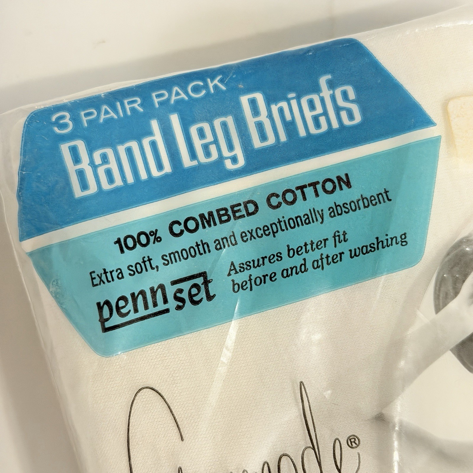 3 Packs 9 Pairs White NIP JCPenney Gaymode Women's Band Leg Briefs Panties 40