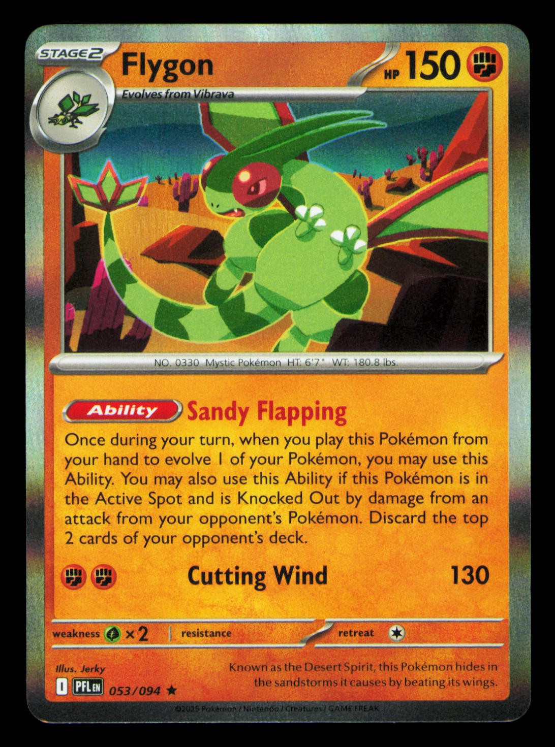 Flygon Holo Rare ME02: Phantasmal Flames 053/094 NM