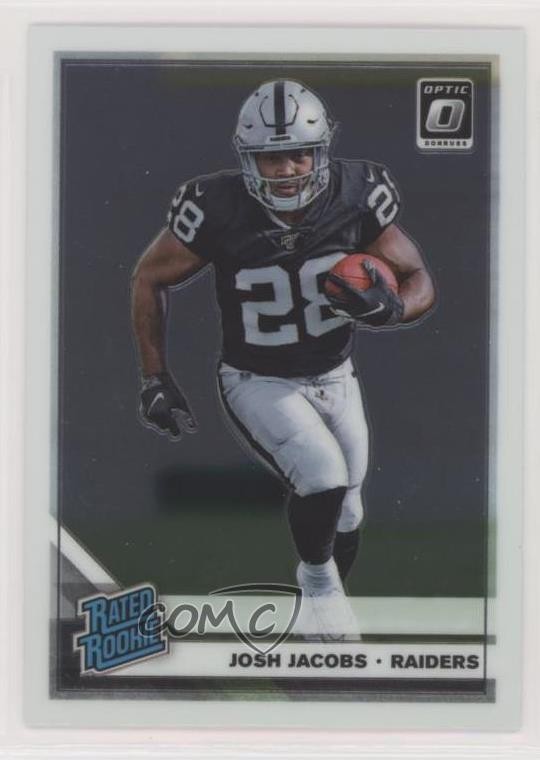 2019 Panini Donruss Optic Rated Rookie Josh Jacobs #158 0v2