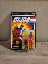 Super7 G.I. Joe ReAction Barbecue Fire Fighter 3.75  Action Figure Hasbro - New