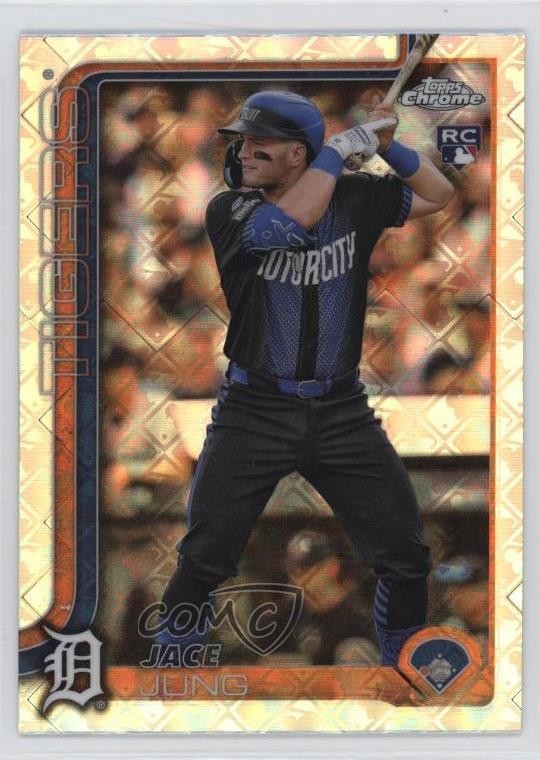 2025 Topps Chrome Logofractor Edition Jace Jung #225 1qo5